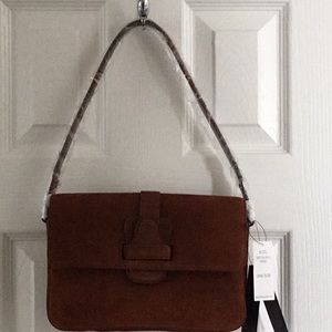 Banana Republic Rust Suede Handbag